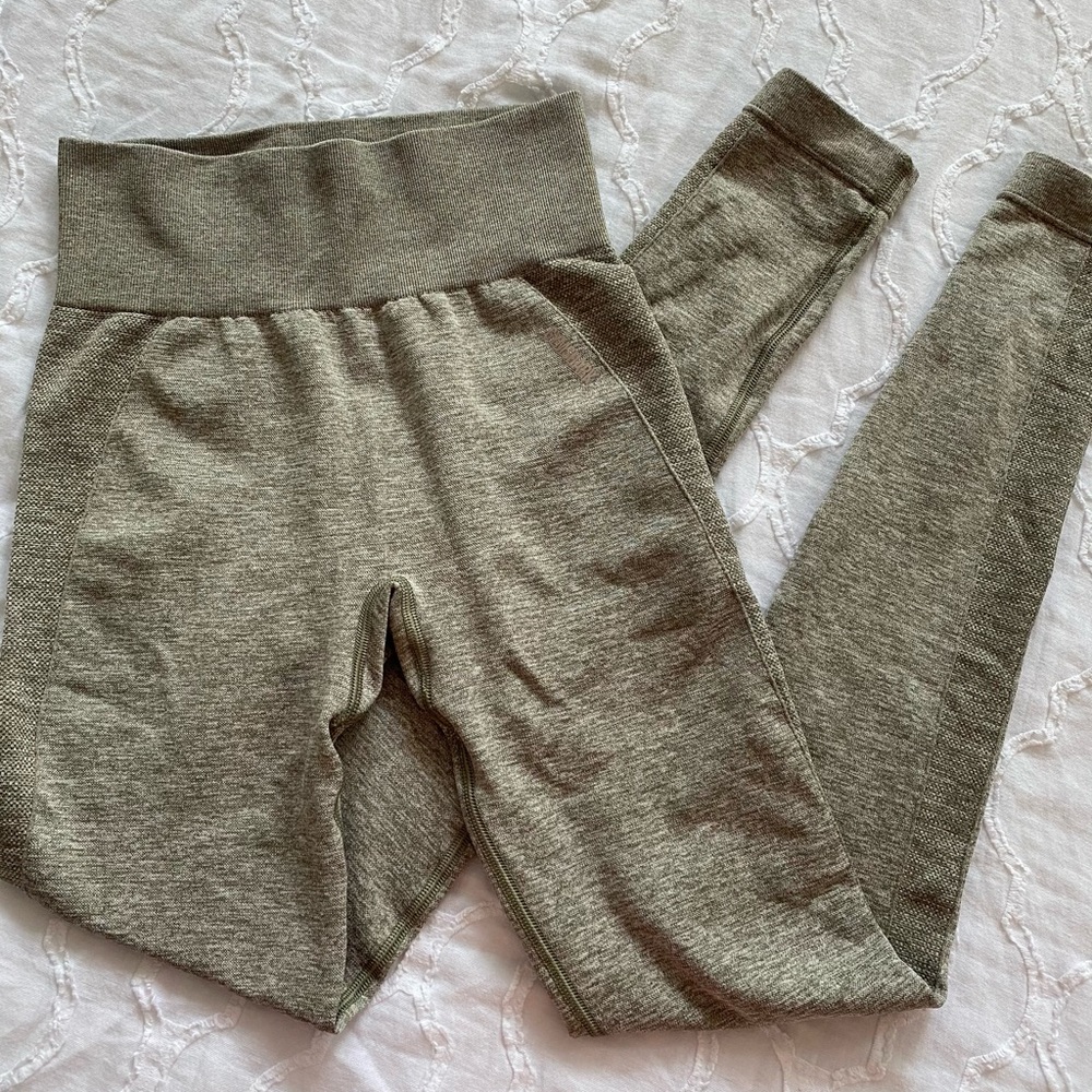 Khaki gymshark flex